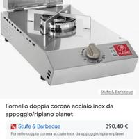 FORNELLO DA APPOGGIO INOX