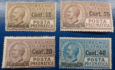REGNO 1924/25 Pneumatica tipo Leoni sovrastampati