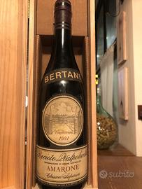 Vino Amarone Bertani classico superiore anno 1981
