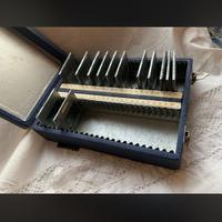 Diapositive 17 vetro piombo box originale 1950