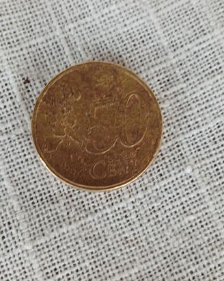 Moneta 50 centesimi Francesi 2001