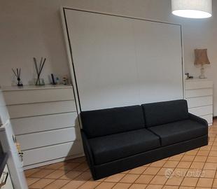 Mobile Letto a scomparsa con divano e rete 160x200