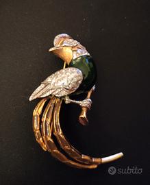 spilla pavone Pierre Cardin