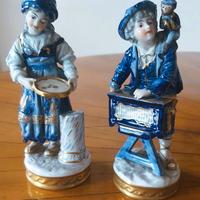 Antica coppia statuine porcellana Volkstedt