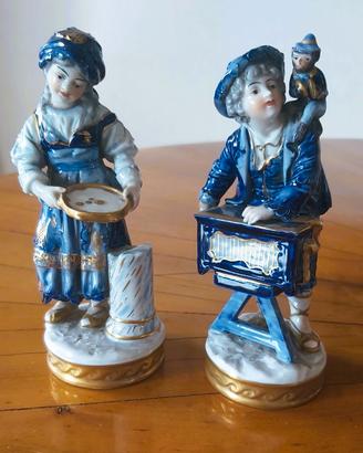 Antica coppia statuine porcellana Volkstedt