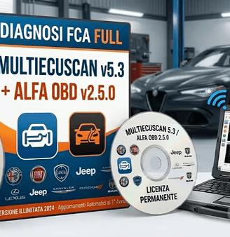 Multiecuscan 5.3 + AlfaOBD 2.5 - diagnosi FULL cd