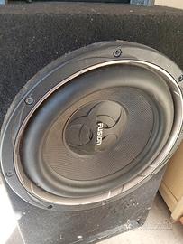 subwoofer e amplificatore fusion