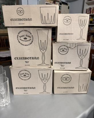 Servizio bicchieri in cristallo
