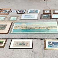 Lotto Stock di Oltre 60 Cornici e Quadri Misti