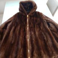 pelliccia di visone Demi Buff con cappuccio 