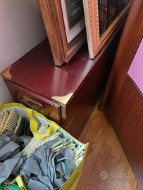 Testata / fianco letto vecchia marina mogano