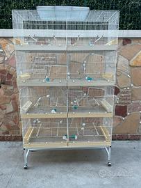 Gabbie da 120 verniciate bianche a polvere