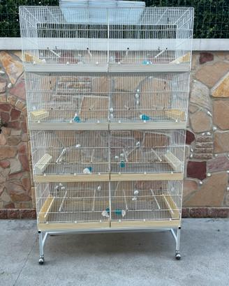 Gabbie da 120 verniciate bianche a polvere