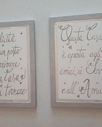 QUADRI MODERNI GLITTER E SPECCHIO