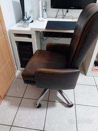 Sedia Smania in pelle