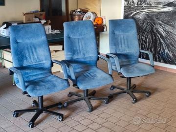 Sedia da ufficio blu