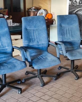 Sedia da ufficio blu