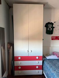 Armadio 2 ante con cassetti