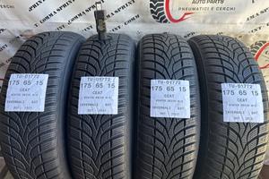 4 PNEUMATICI 175/65 R15 CEAT INVERNALI SEMINUOVE