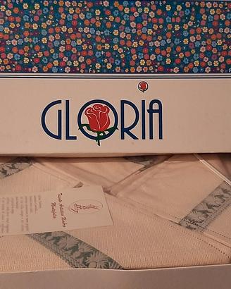 Set 2Pz Montefalco Lino "Ricami Filo d'Oro"