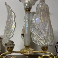 Lampadario vintage a foglie