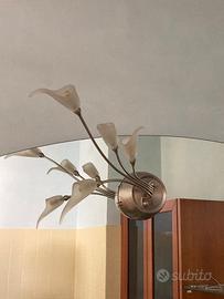 Plafoniera vintage LED per specchio