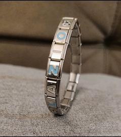 AS Lazio bracciale acciaio