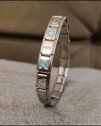 SS Lazio bracciale acciaio
