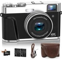 Fotocamera Digitale 4K 48MP UHD + Sd + 2 Batterie