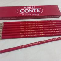 8 matite nuove Contè Mentor HB in cfz. originale