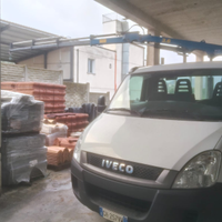 Iveco Daily ribaltabile trilaterale con gru