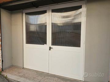porta infissi alluminio 248 × 247 cm completo serr