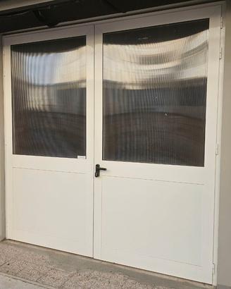 porta infissi alluminio 248 × 247 cm completo serr