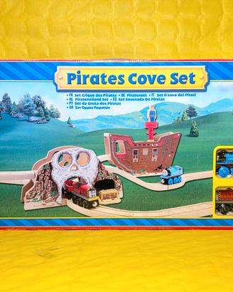 ✅ Set Legno "Thomas & Friends Pirates Cove" Nuovo
