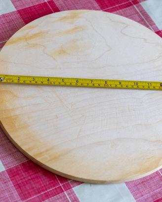 Tagliere / Vassoio tondo in legno per pizza o ape