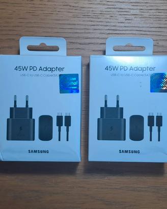 2 Caricabatterie Originali Samsung 45W NUOVI