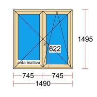 finestre pvc doppia anta triplo vetro nuove
