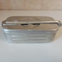 Bollitore per siringhe in alluminio vintage