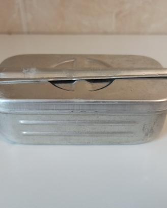 Bollitore per siringhe in alluminio vintage