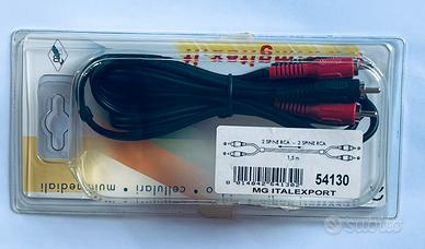 Cavo Audio Stereo 2 RCA a 2 RCA Maschio - 1,5m