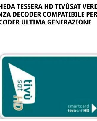 scheda  verdeTV sat 