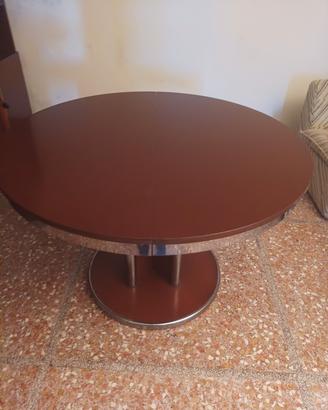 tavolo rotondo allungabile  anni 70