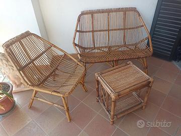 Mobili in vimini e bambu