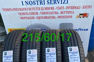 Gomme 215/60/17 Nuove e usate in pronta consegna