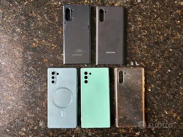 Set 5 Samsung Cover Galaxy Note 10 Led Custodia