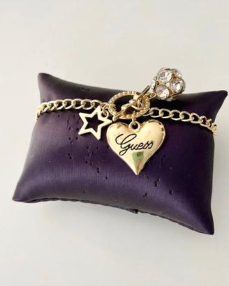 Bracciale con charm a cuore placcato oro