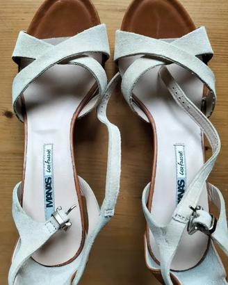 sandali in pelle con tacco alto nr38