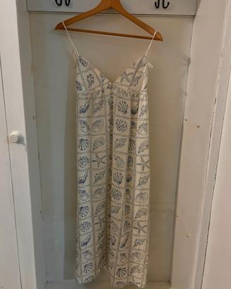 Abito lungo H&M Divided con stampa conchiglie