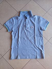 Polo Moncler grigia a maniche corte - Taglia XL