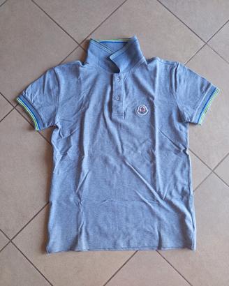 Polo Moncler grigia a maniche corte - Taglia XL